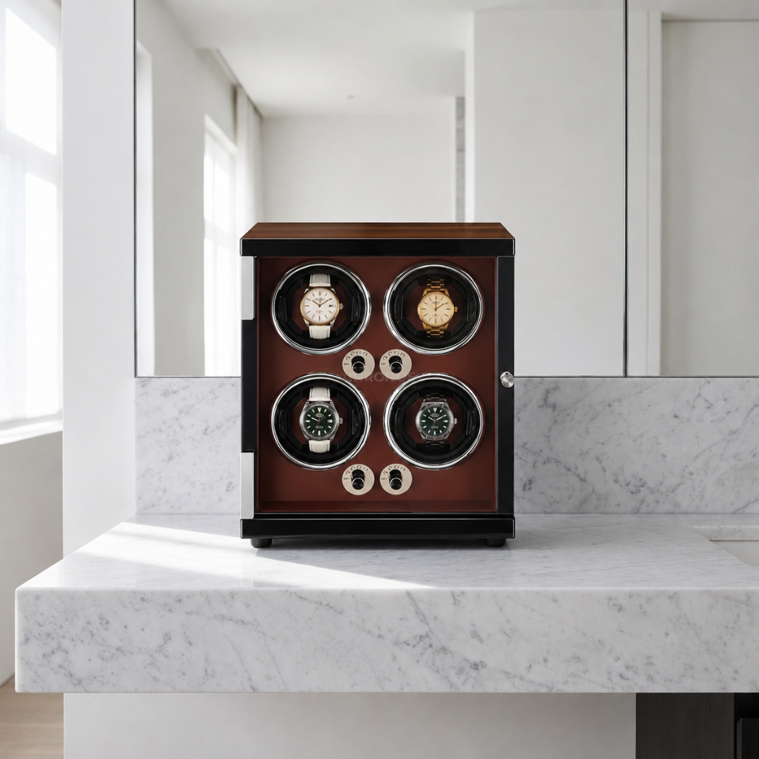 Watch Winder – Wood Grain 4 Slots