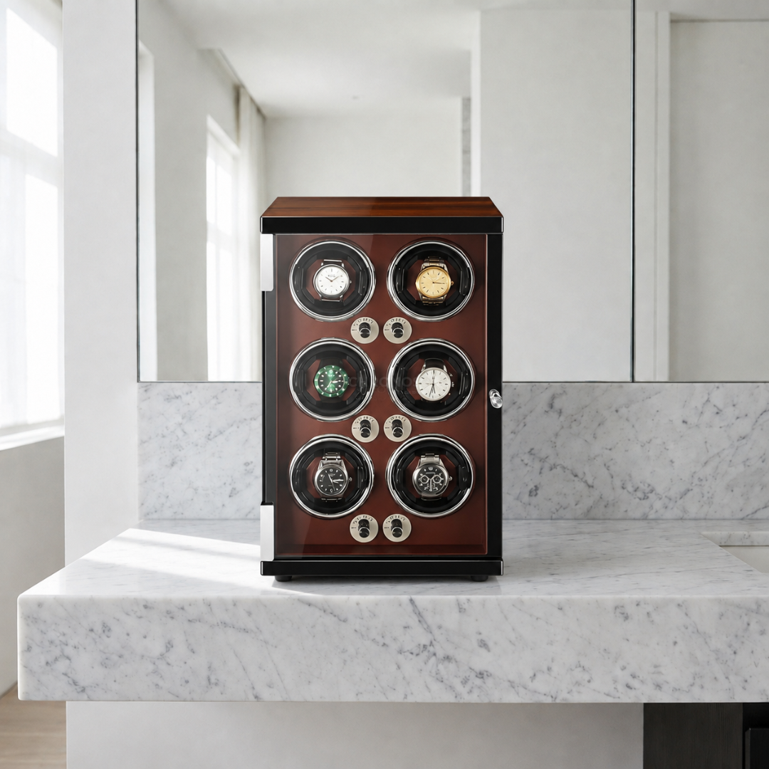 Watch Winder – Wood Grain 6 Slots
