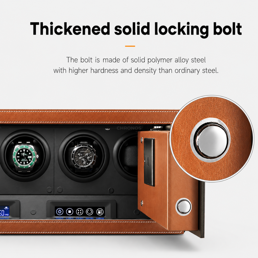 Watch Winder - Orange Time Guardian 4 Slots