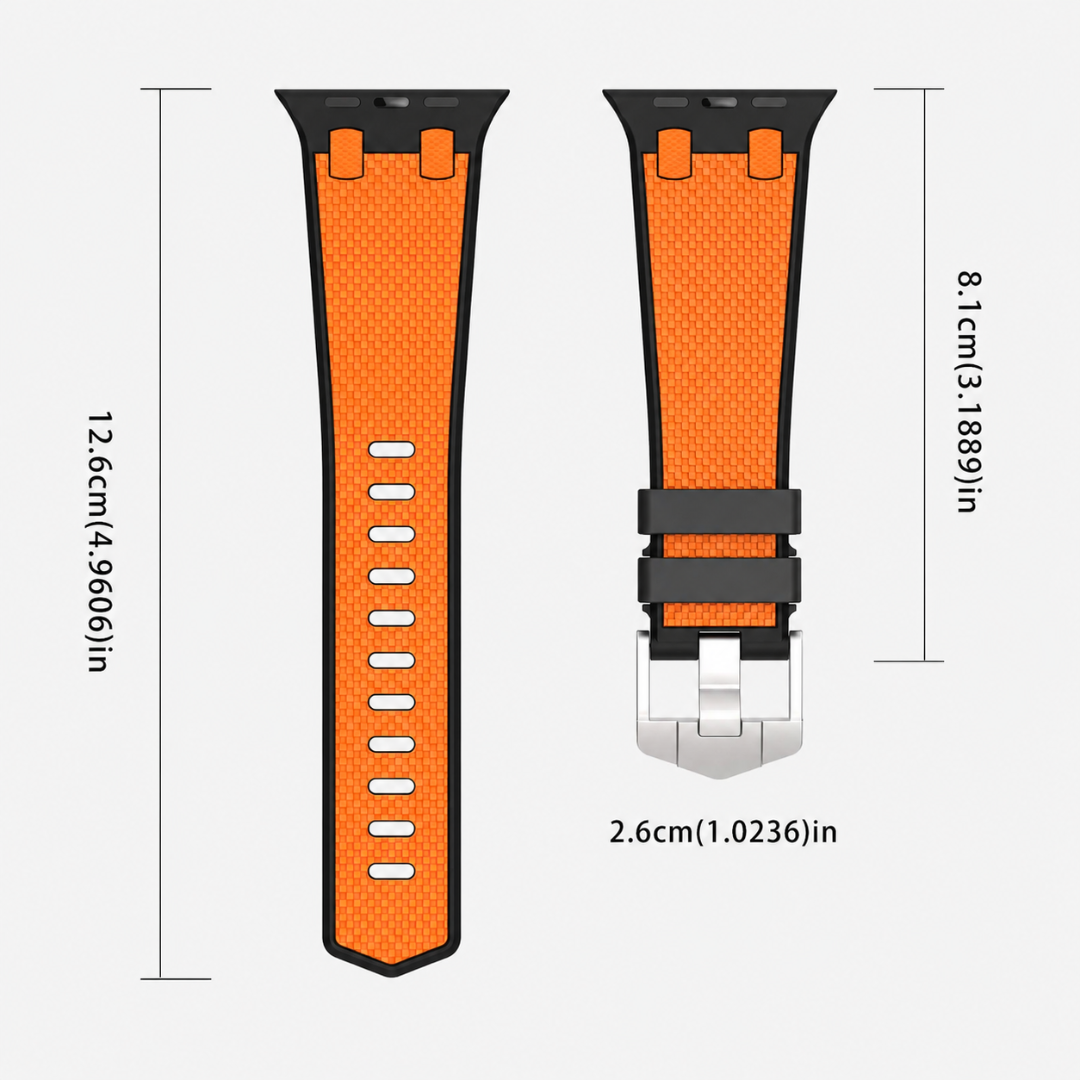 AP Dual Color Matching Silicone Band For Apple Watch - Watch Band