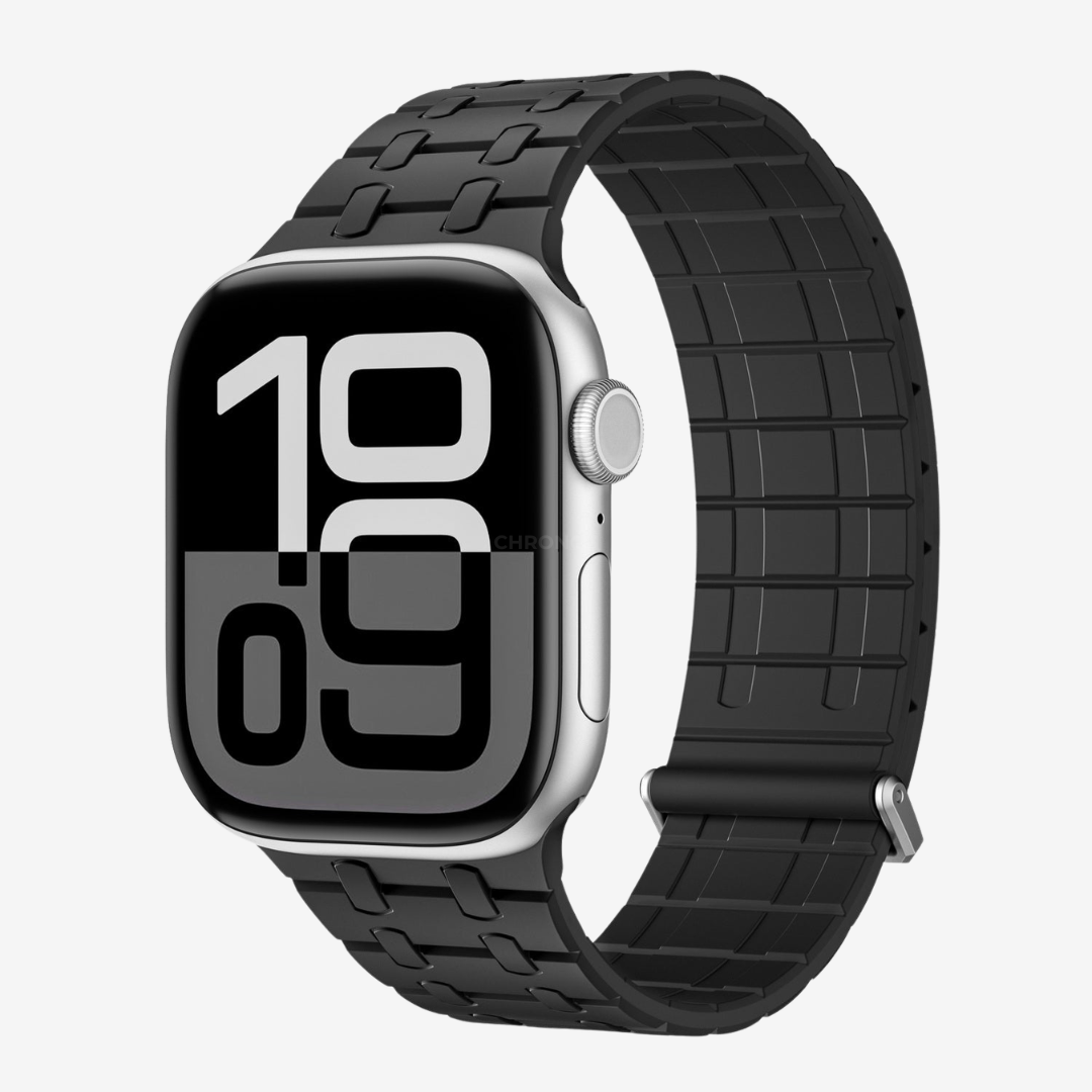 AP Magnetic Silicone Band For Apple Watch - Black / 46mm/45mm/44mm - Watch Band
