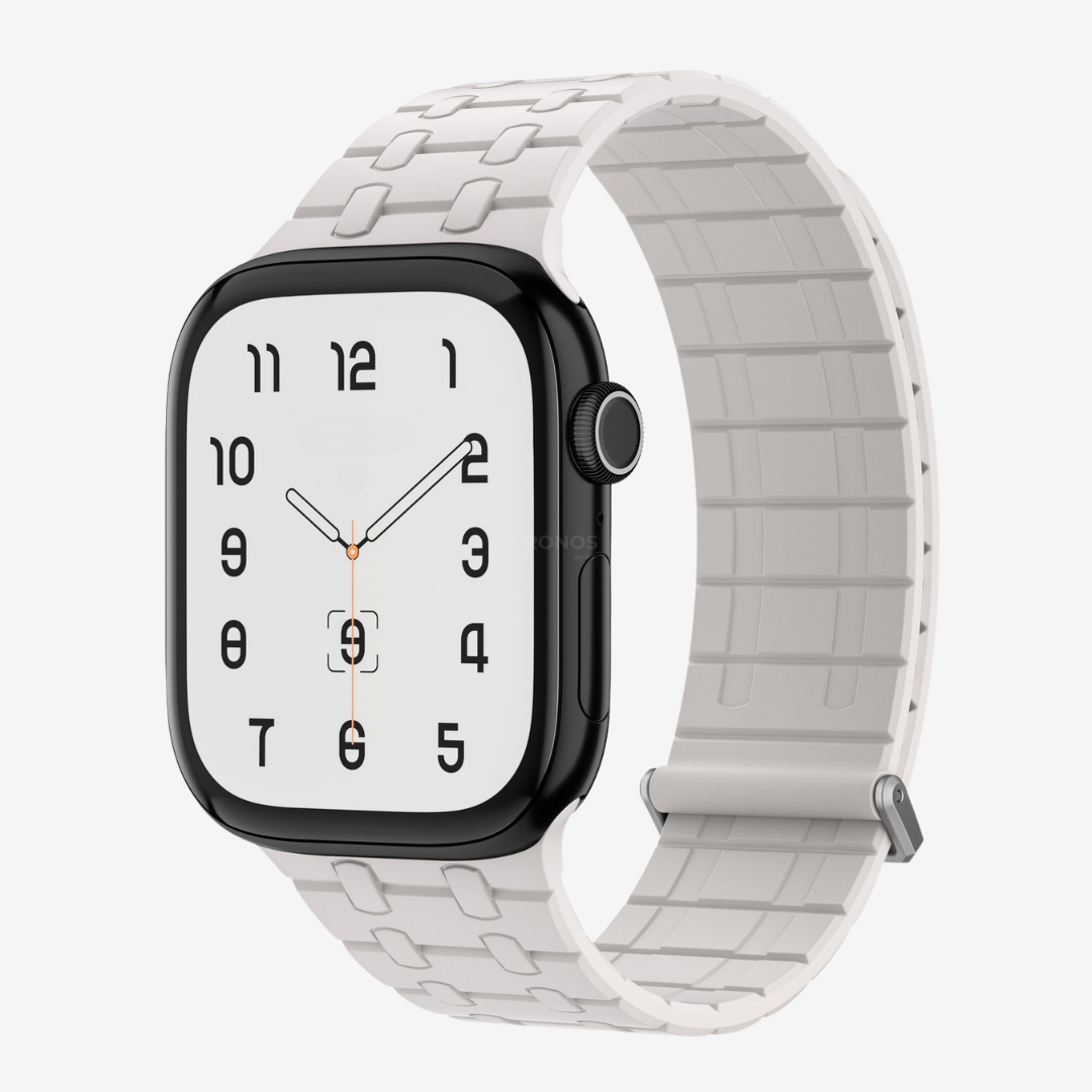 AP Magnetic Silicone Band For Apple Watch - Starlight / 46mm/45mm/44mm - Watch Band