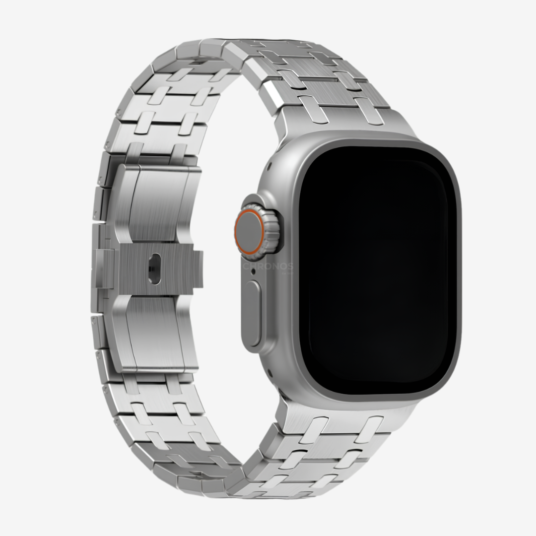 AP Stainless Steel Band For Apple Watch - Silver / 46mm/45mm/44mm - Watch Band