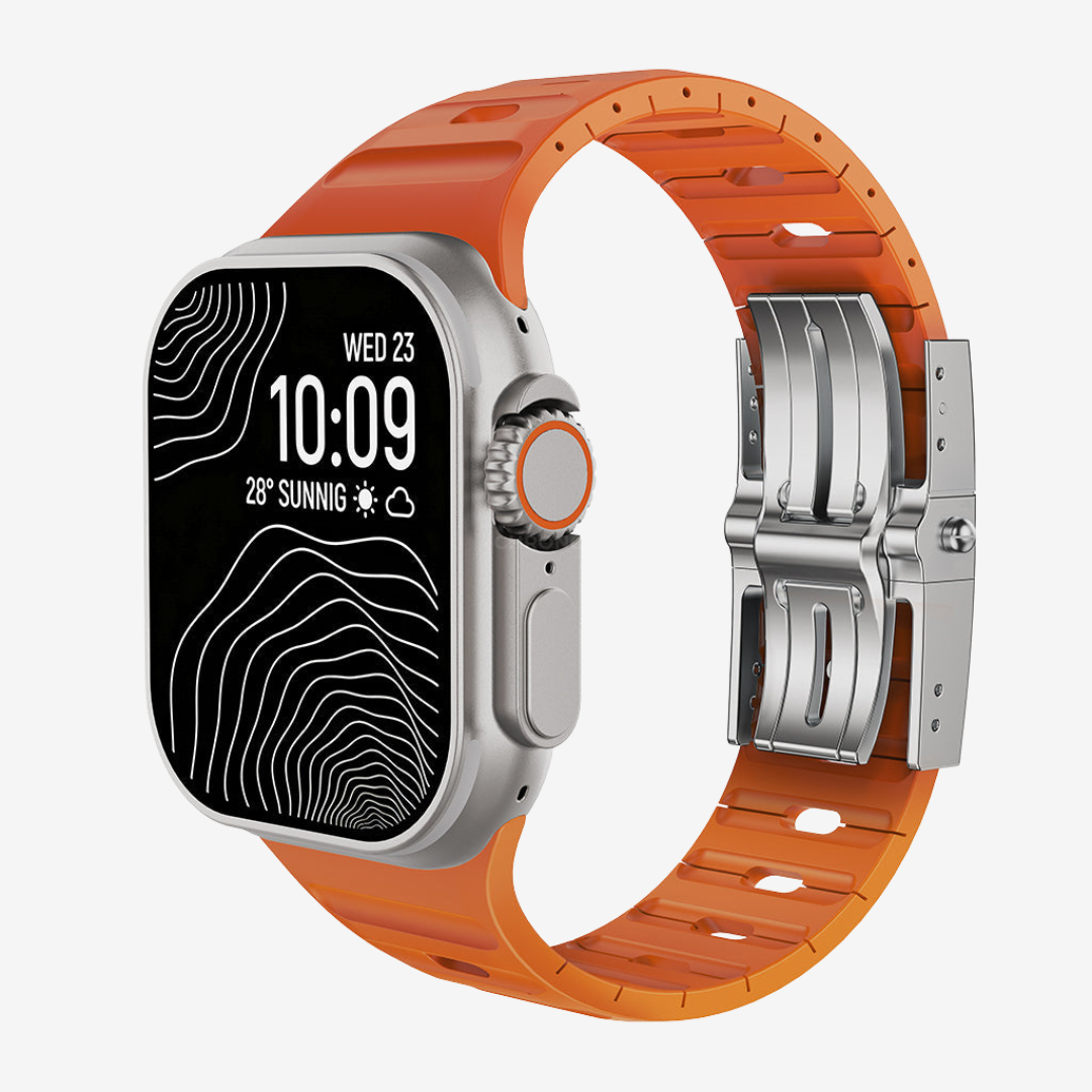 Apex Ultra - Orange-Silver / 46mm/45mm/44mm - Watch Band