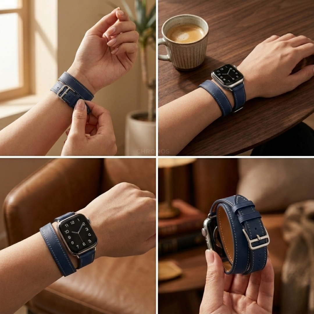 Apple Watch Band - Double Tour Leather - Watch Band