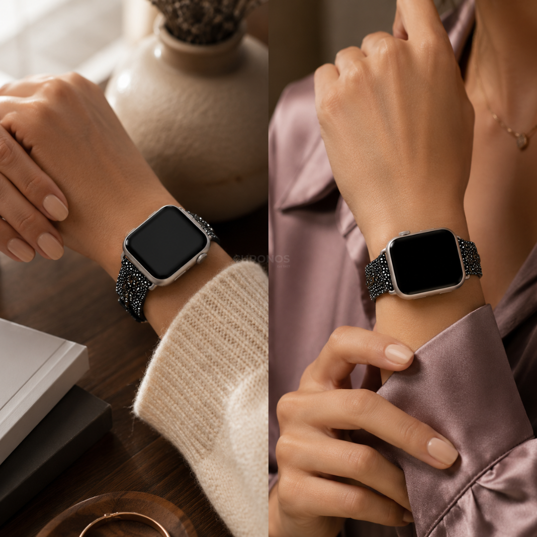 Apple Watch Band - Metallic Genuine Leather - Watch Band
