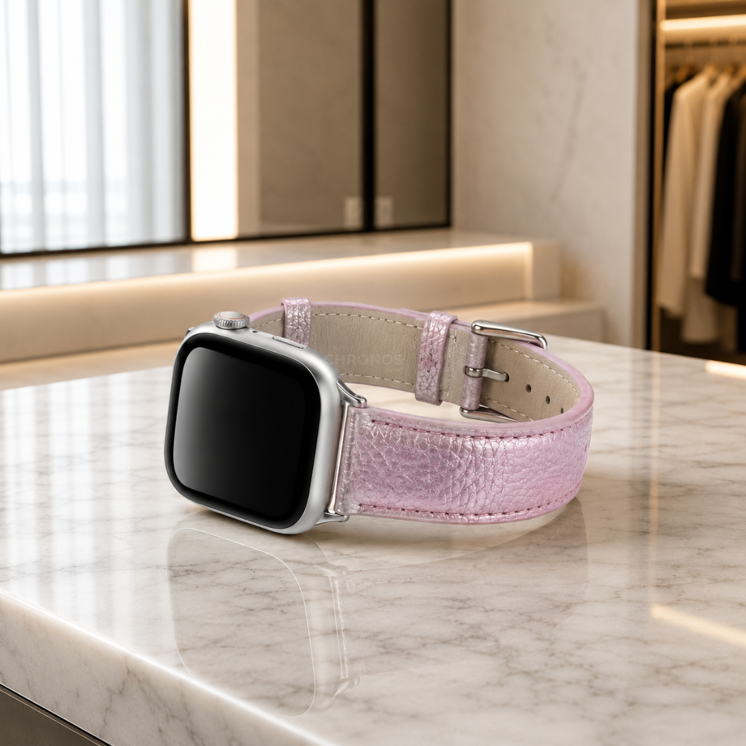 Apple Watch Band - Metallic Genuine Leather - Watch Band