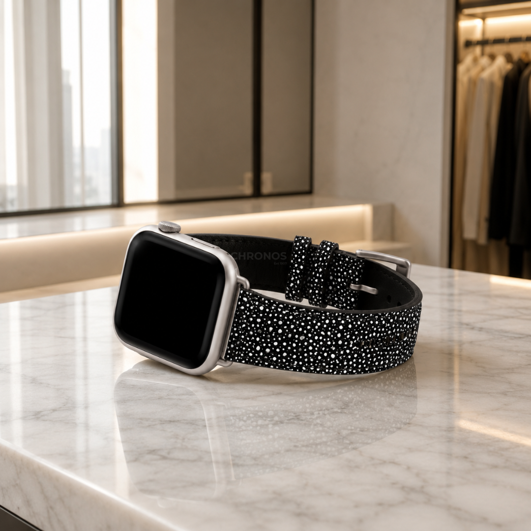 Apple Watch Band - Metallic Genuine Leather - Watch Band