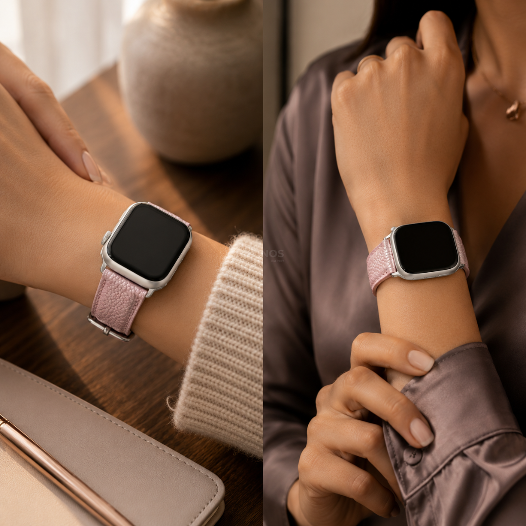 Apple Watch Band - Metallic Genuine Leather - Watch Band