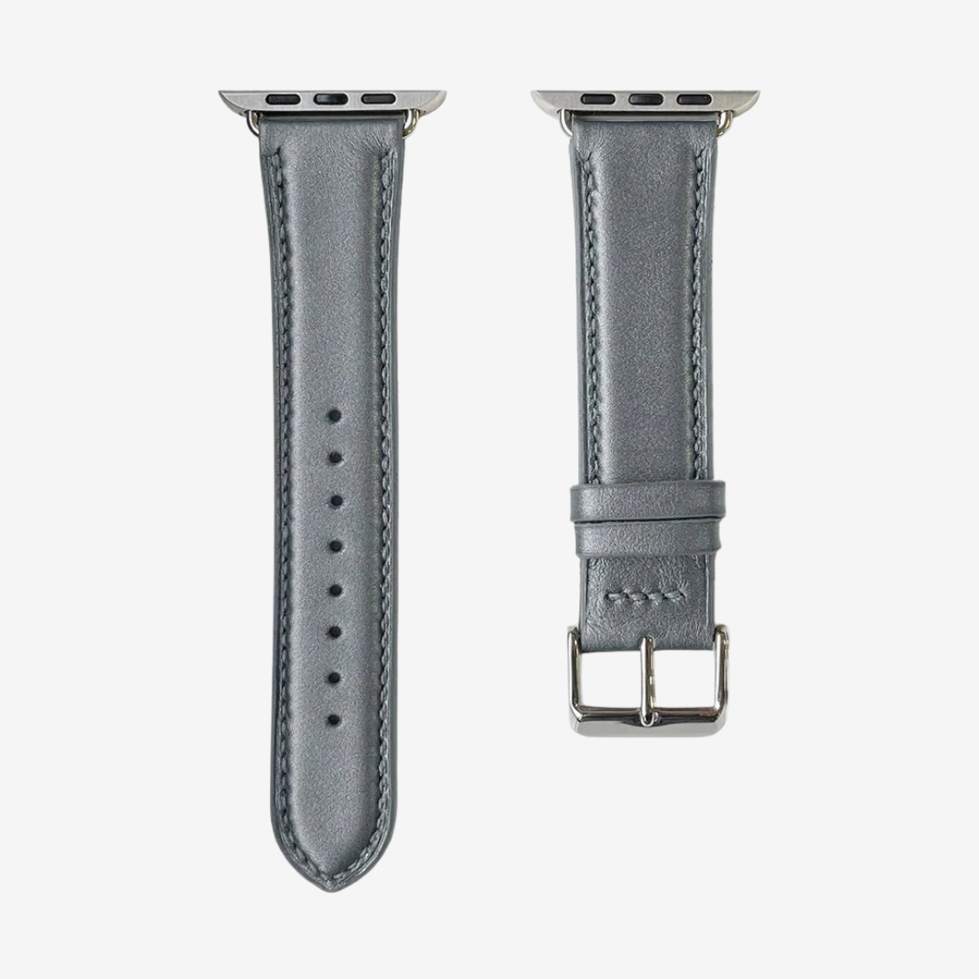 Apple Watch Band - Metallic Genuine Leather - Moonlight / Money / 44/45/46/49mm - Watch Band