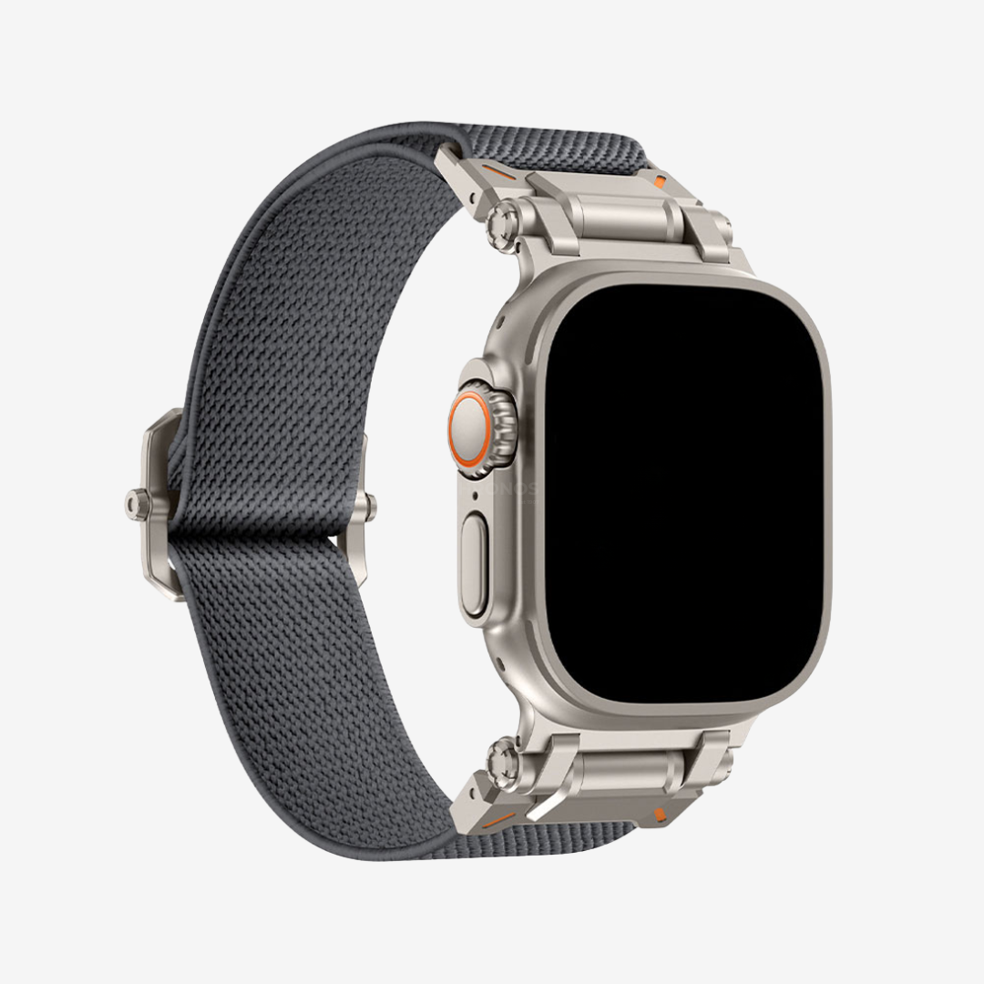 Apple Watch Band - Military Nylon - Gray / 44/45/46/49mm / Titanium - Watch Band