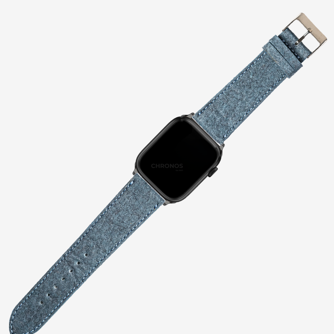 Apple Watch Band - Pineapple Vegan Leather - Denim Blue - Watch Band