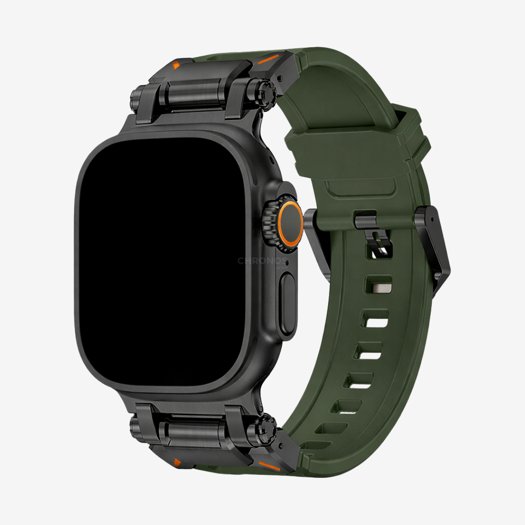 Apple Watch Band - Silicone - Green Black - Watch Band