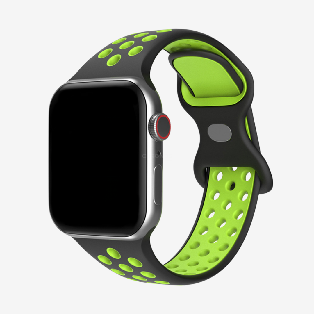 Apple Watch Band - Sport Silicone - Black Neon / 38/40/41/42mm - Watch Band