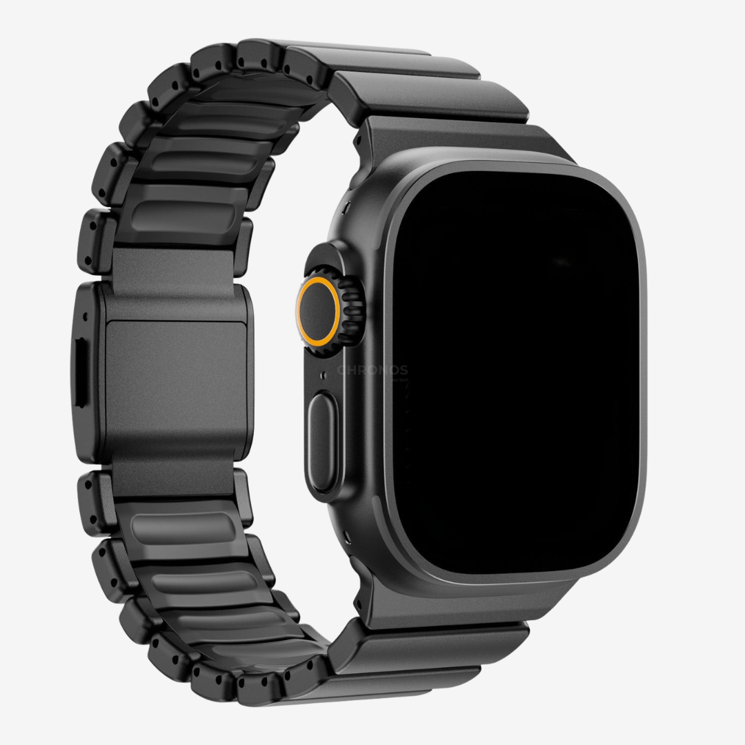 Apple Watch Band - Sport Steel - Black & Black / 44/45/46/49mm - Watch Band