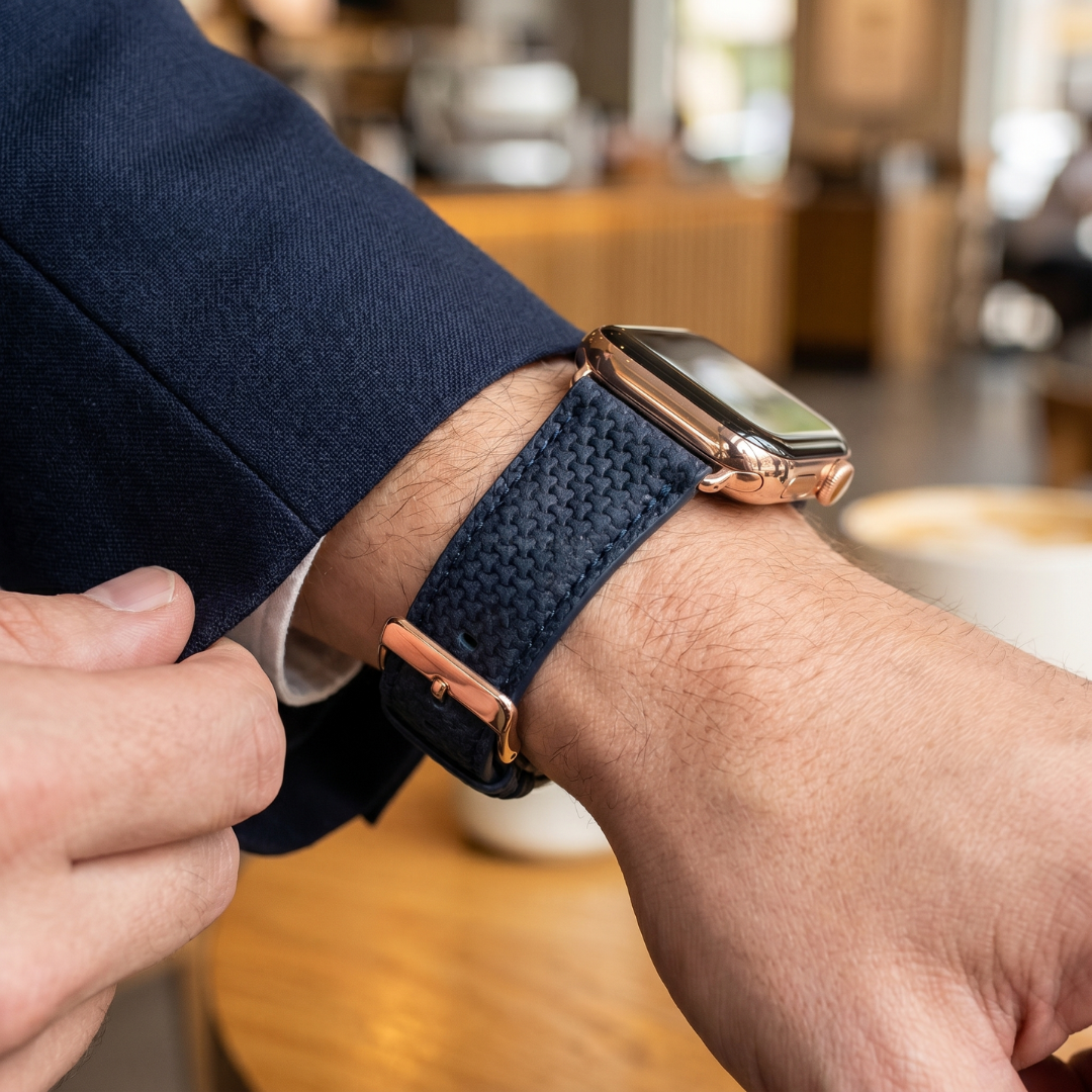 Apple Watch Band - Textured Genuine Leather - Watch Band