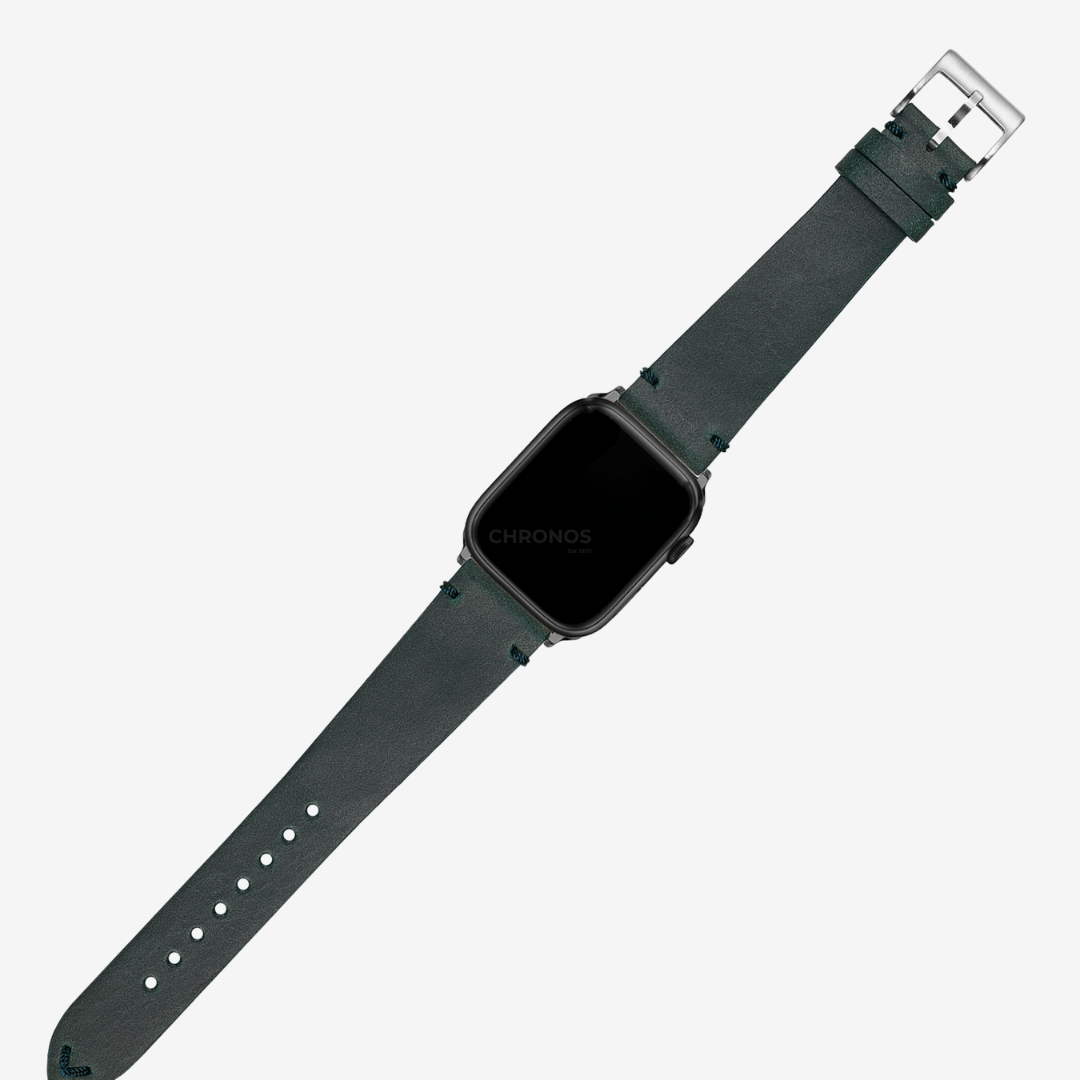 Apple Watch Band - Vintage Crazy Horse Leather - Blue Green - Watch Band