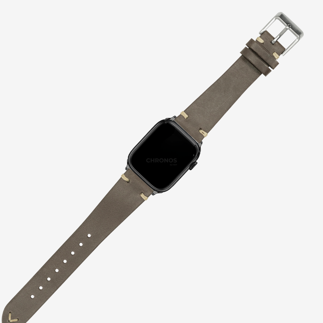 Apple Watch Band - Vintage Knotted Leather - Dark Brown - Watch Band