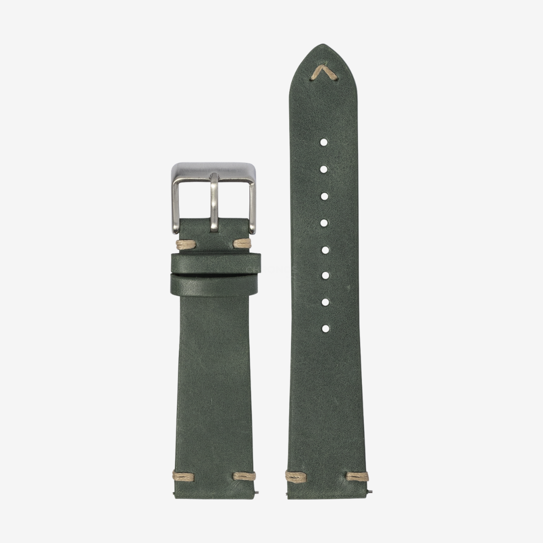 Apple Watch Band - Vintage Knotted Leather - Forest Green - Watch Band