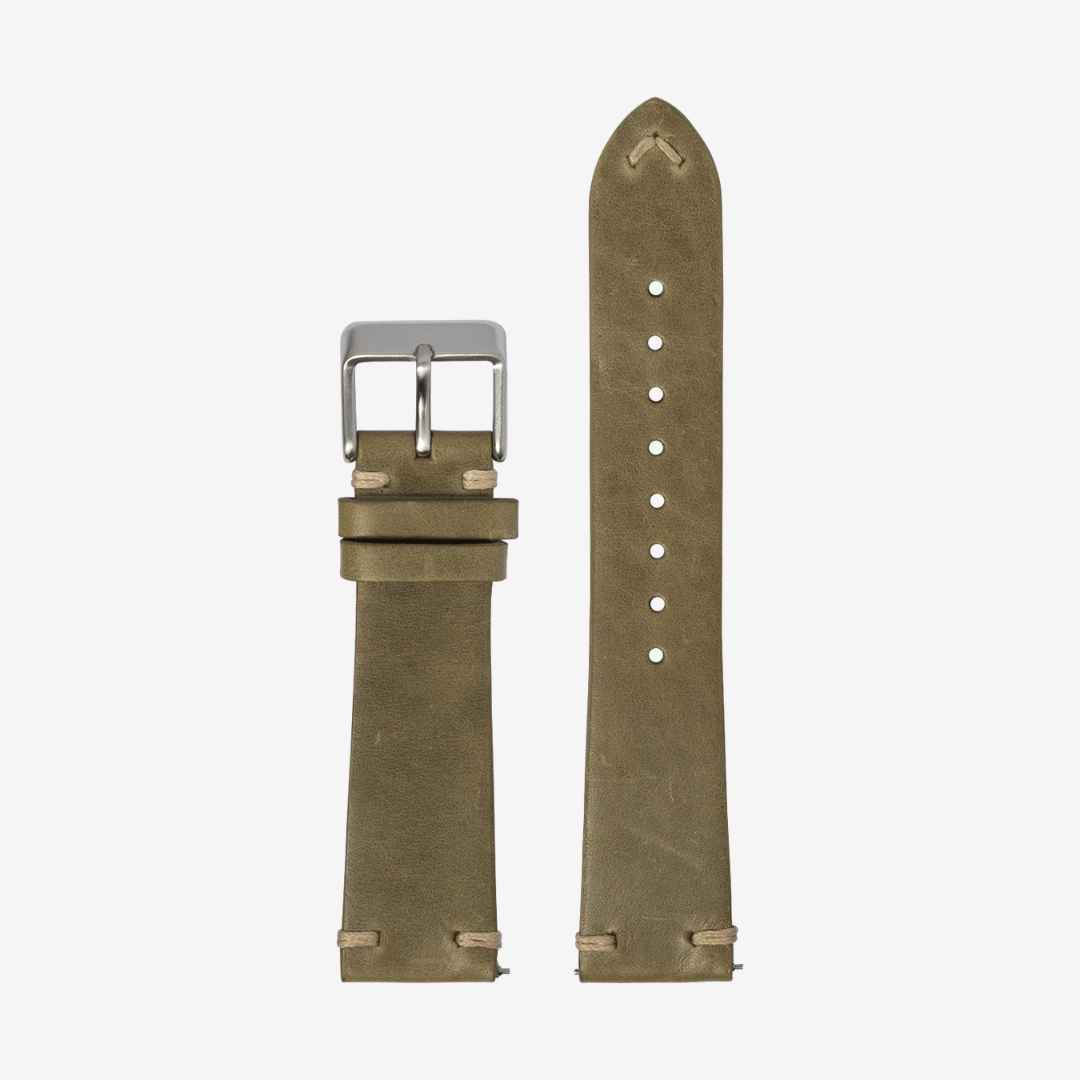 Apple Watch Band - Vintage Knotted Leather - Olive Green - Watch Band