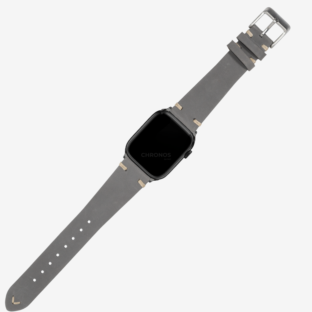 Apple Watch Band - Vintage Knotted - Nubuck Leather - Grey - Watch Band