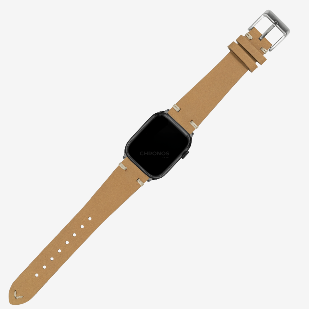 Apple Watch Band - Vintage Knotted - Nubuck Leather - Khaki - Watch Band