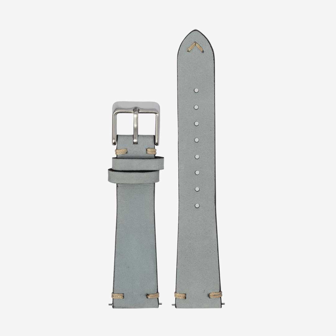 Apple Watch Band - Vintage Knotted - Nubuck Leather - Light Grey - Watch Band