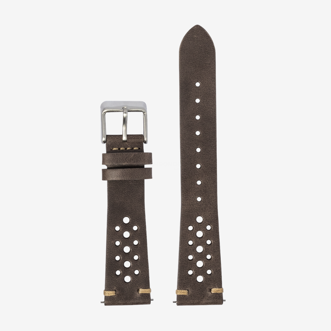 Apple Watch Band - Vintage Rally Leather - Dark Brown - Watch Band