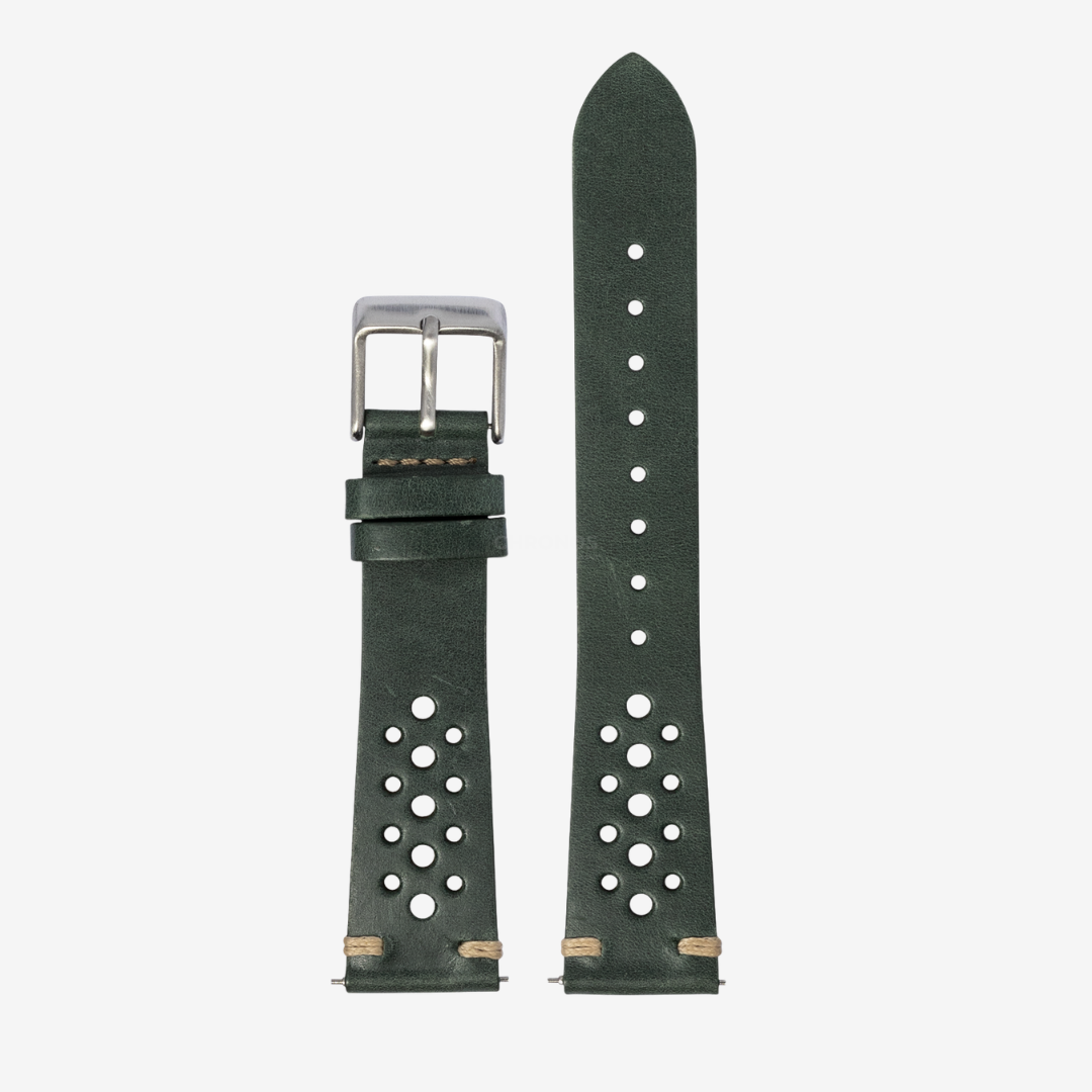 Apple Watch Band - Vintage Rally Leather - Forest Green - Watch Band
