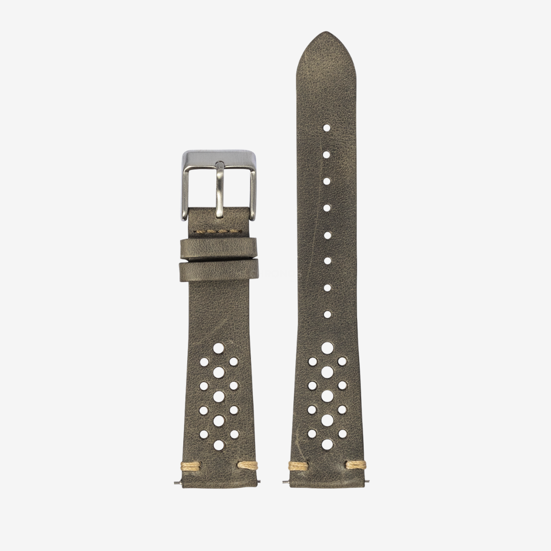 Apple Watch Band - Vintage Rally Leather - Grey - Watch Band