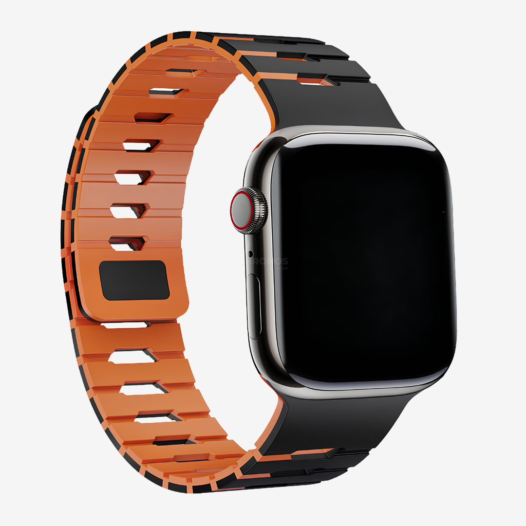 Arc Dual-Tone Sport Apple Watch Band - Black Orange / 42mm/41mm/40mm - Watch Band