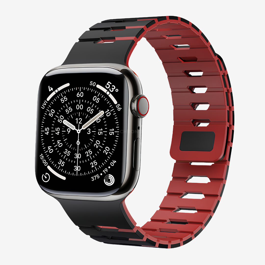 Arc Dual-Tone Sport Apple Watch Band - Black Red / 42mm/41mm/40mm - Watch Band