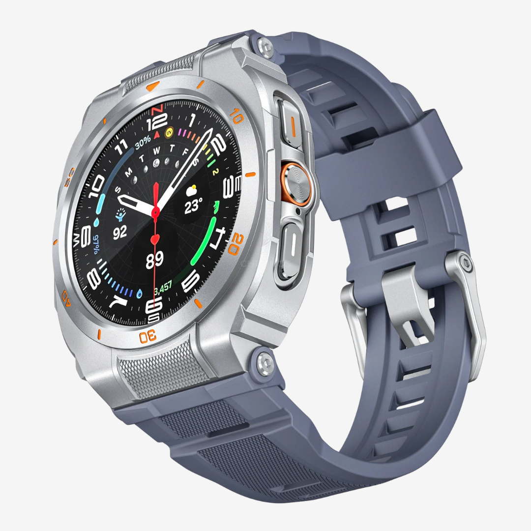 AW Rugged Case Retrofit Kit For Samsung Galaxy Watch - Silver Blue / Galaxy Watch Ultra 47mm - Watch Case