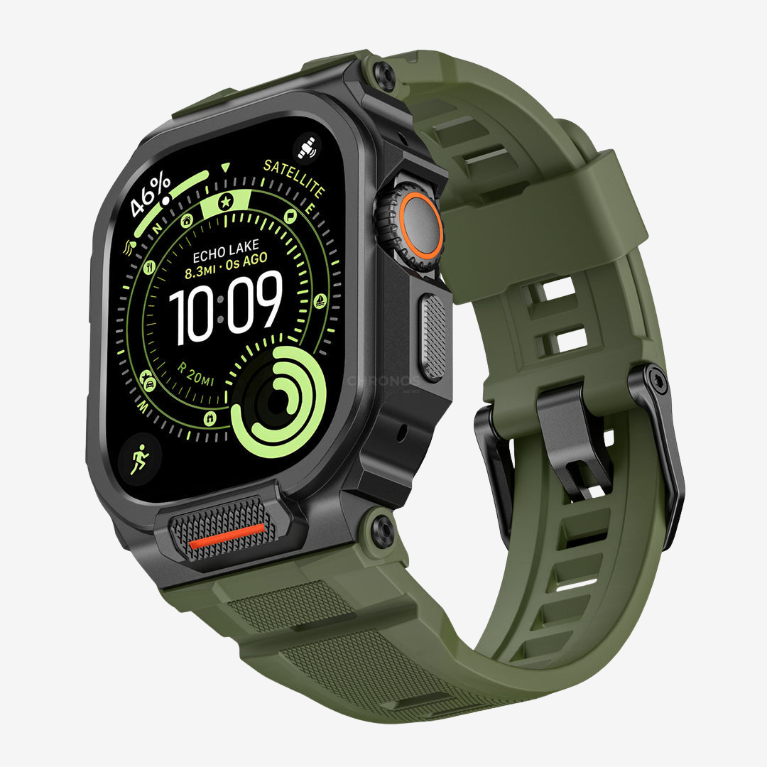 AW Rugged Case Retrofit Kit - Green / Series 10/11-46mm - Watch Case
