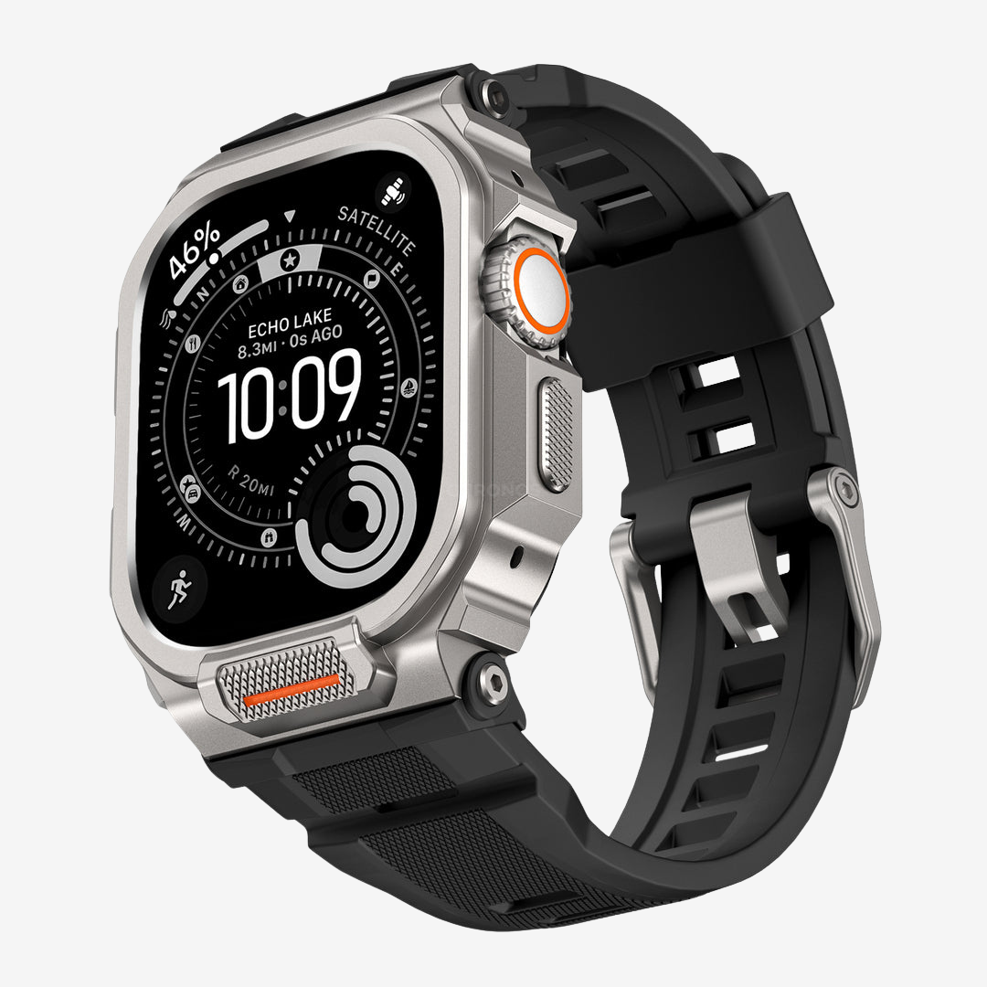 AW Rugged Case Retrofit Kit - Titanium Black / Series 10/11-46mm - Watch Case