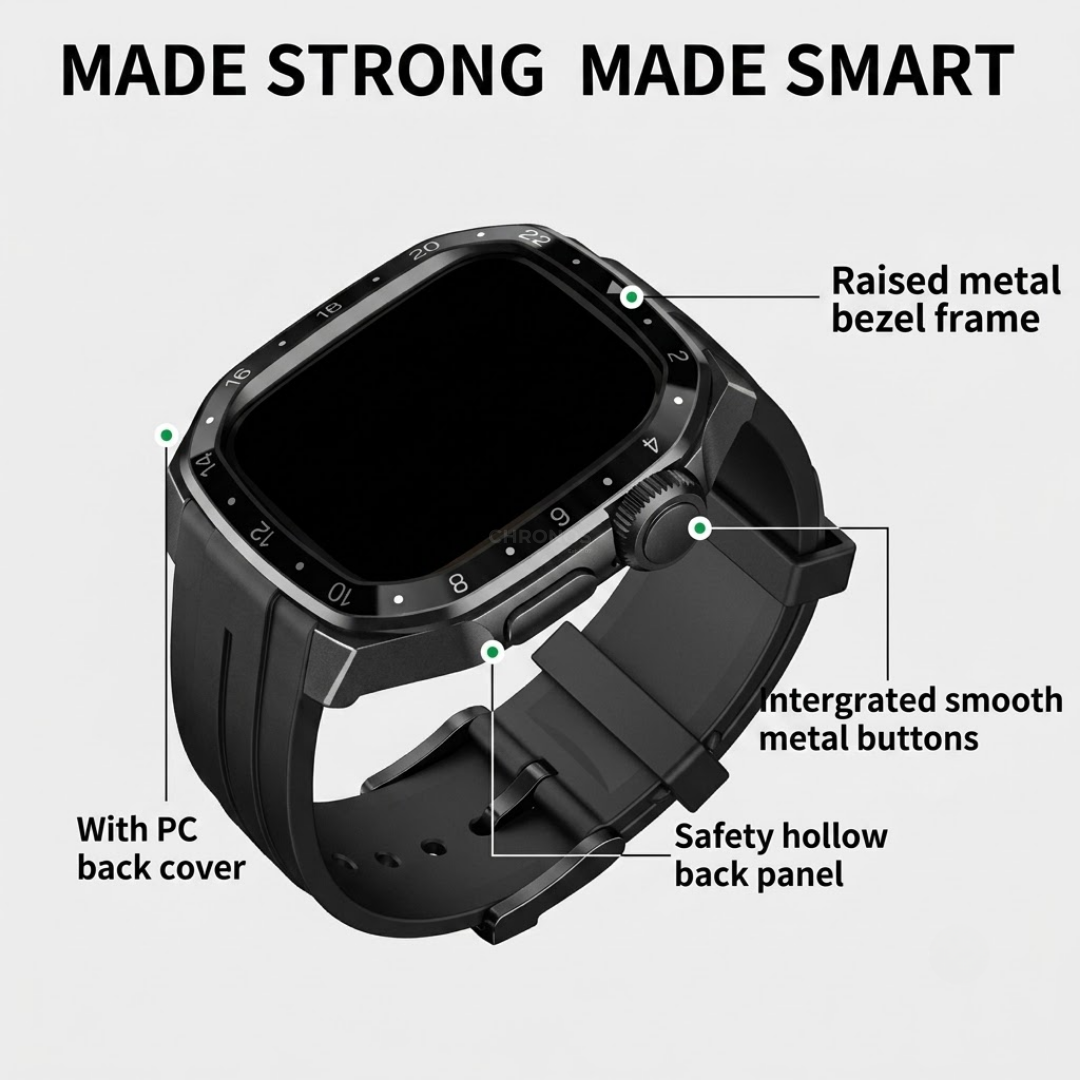 AW Stainless Steel Case Retrofit Kit For Apple Watch - Watch Case