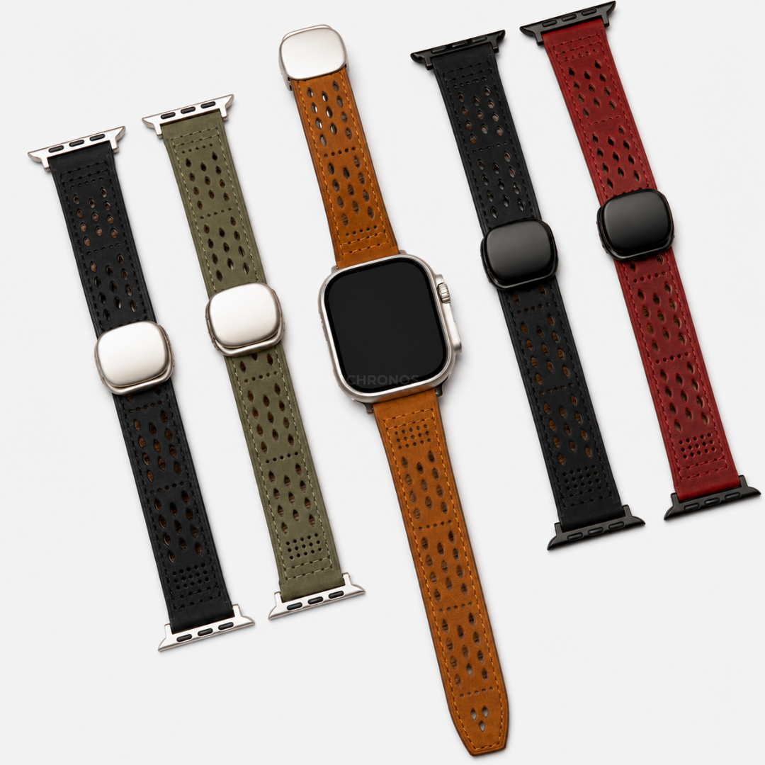 Breathable Leather Band for Apple Watch - Watch Band