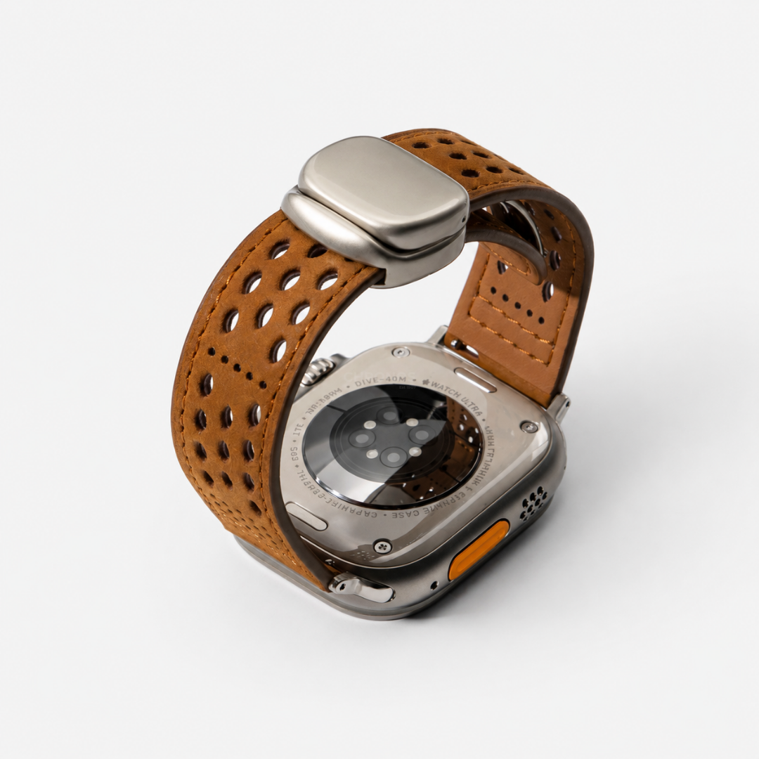 Breathable Leather Band for Apple Watch - Watch Band