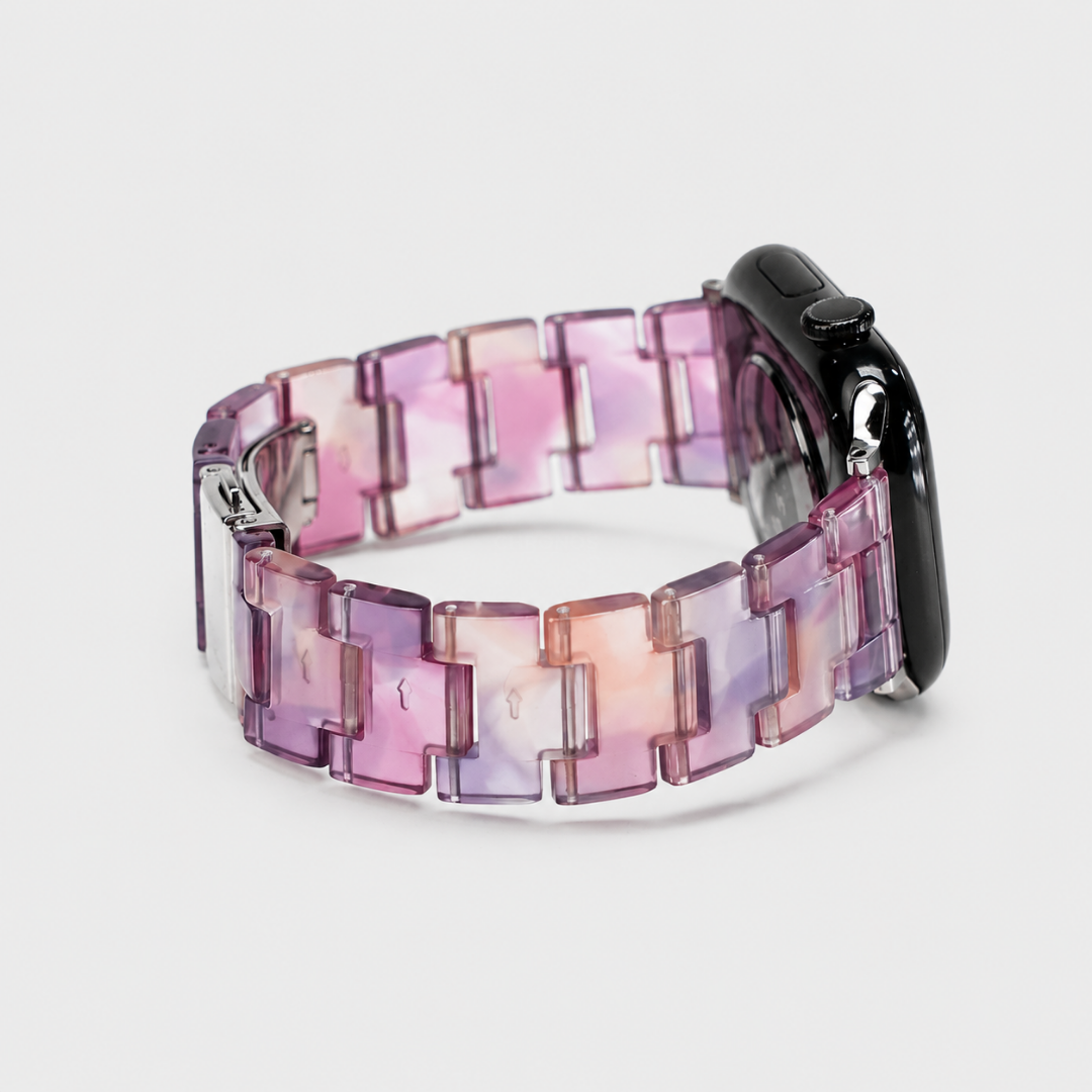 Carrara Marble Resin Link Strap - Watch Band