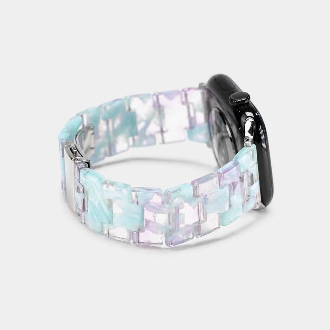 Carrara Marble Resin Link Strap - Watch Band