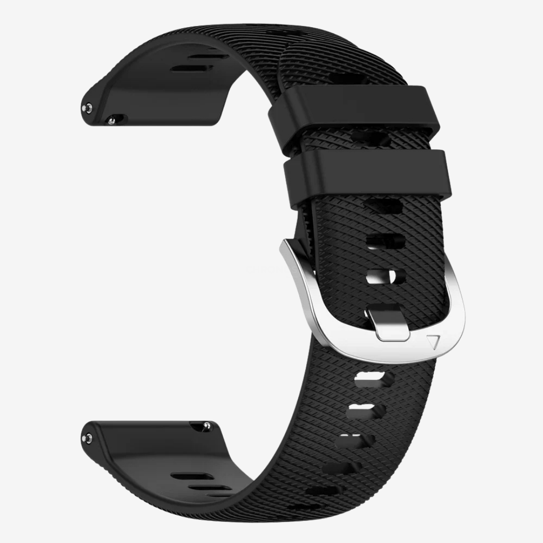 Coros Watch Band - Sport Silicone - Black - Watch Band