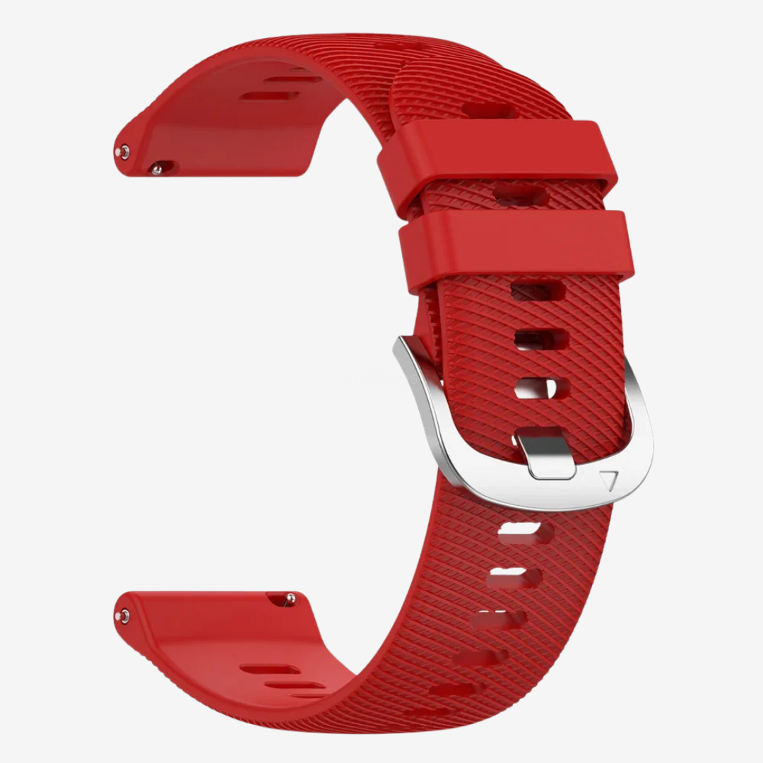 Coros Watch Band - Sport Silicone - Red - Watch Band