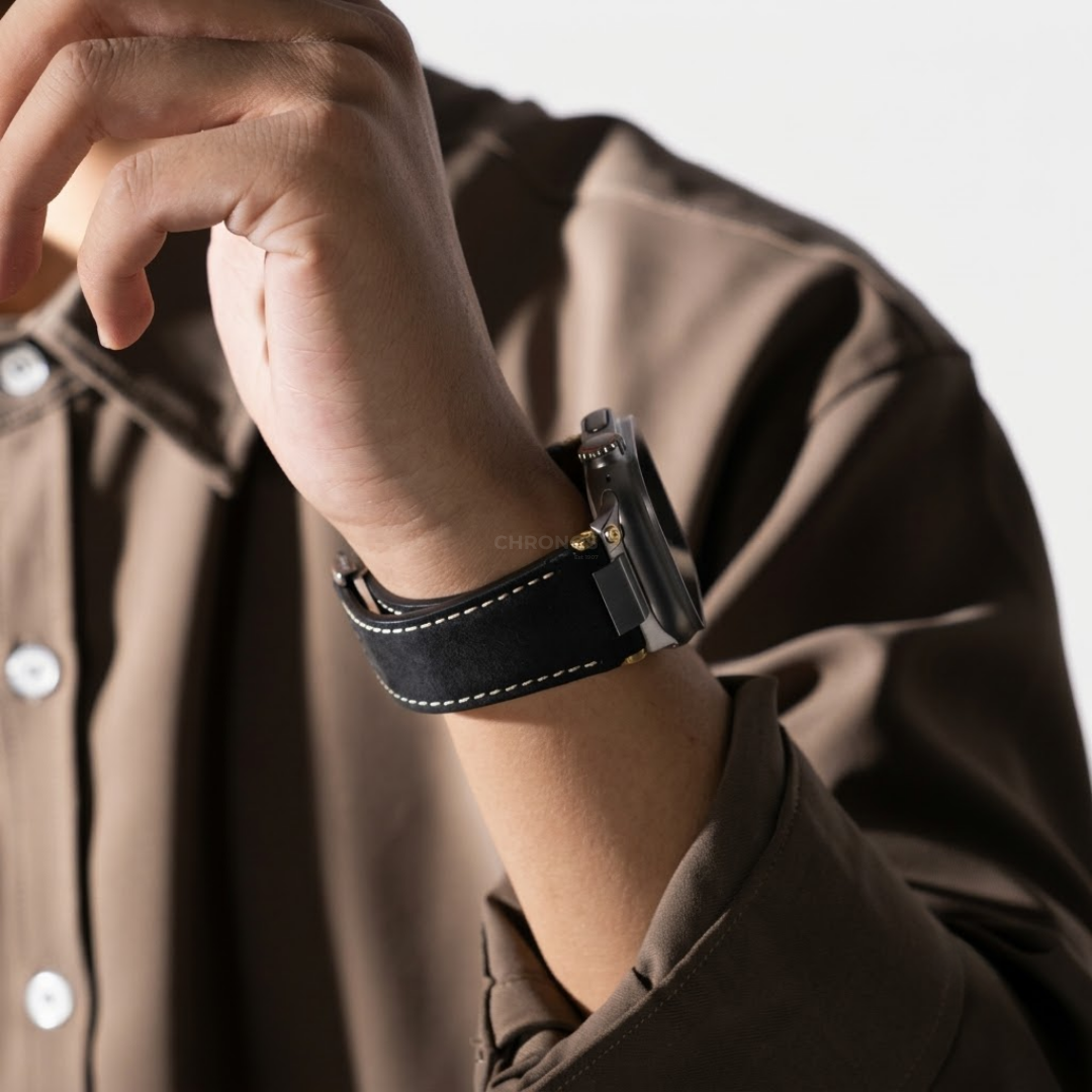 Deployment Buckle Leather Band - Watch Band