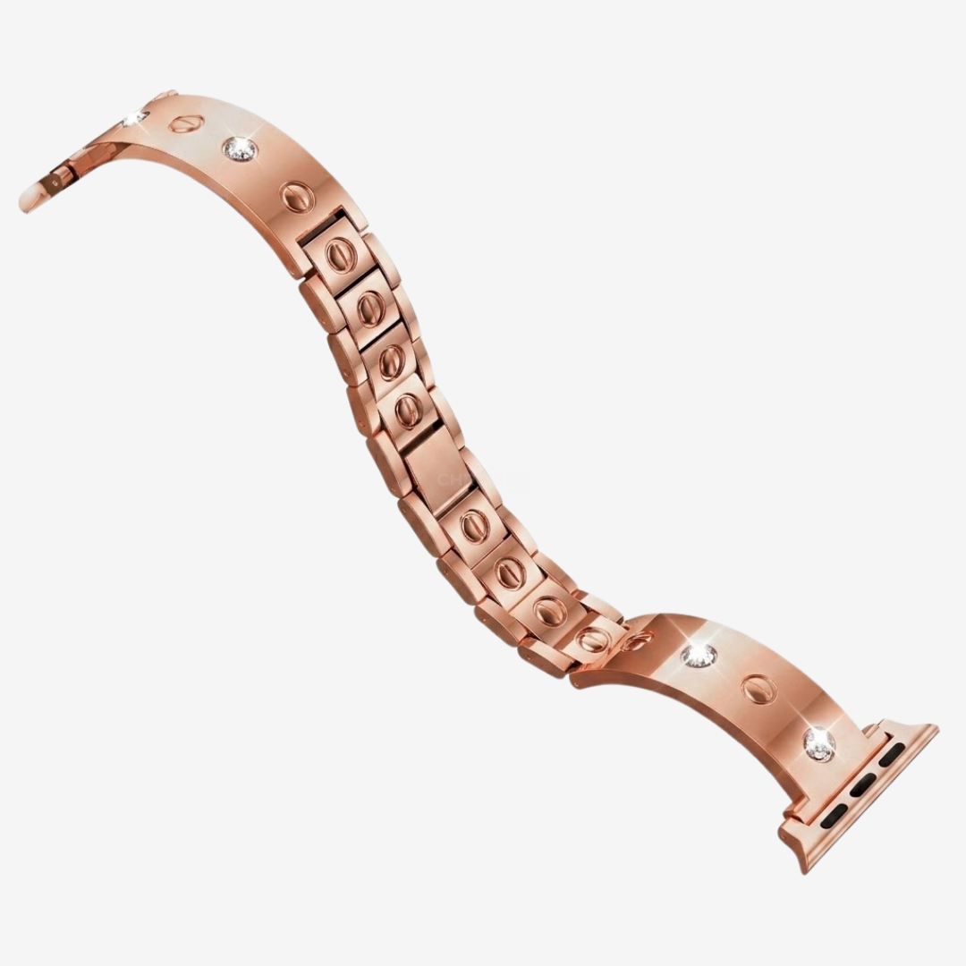 Diamond-studded metal buckle Bracelet For Apple Watch - Watch Band