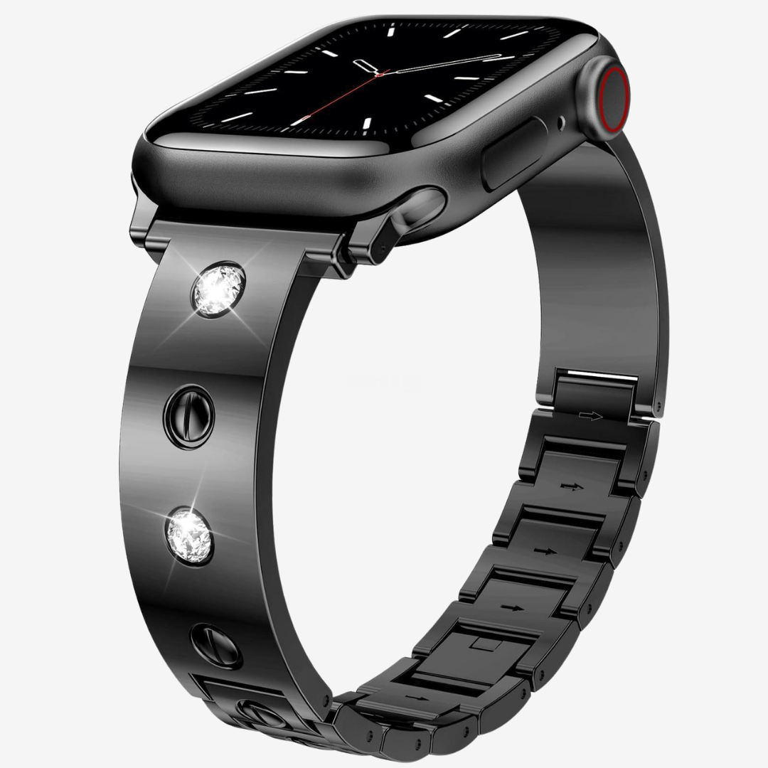 Diamond-studded metal buckle Bracelet For Apple Watch - Watch Band
