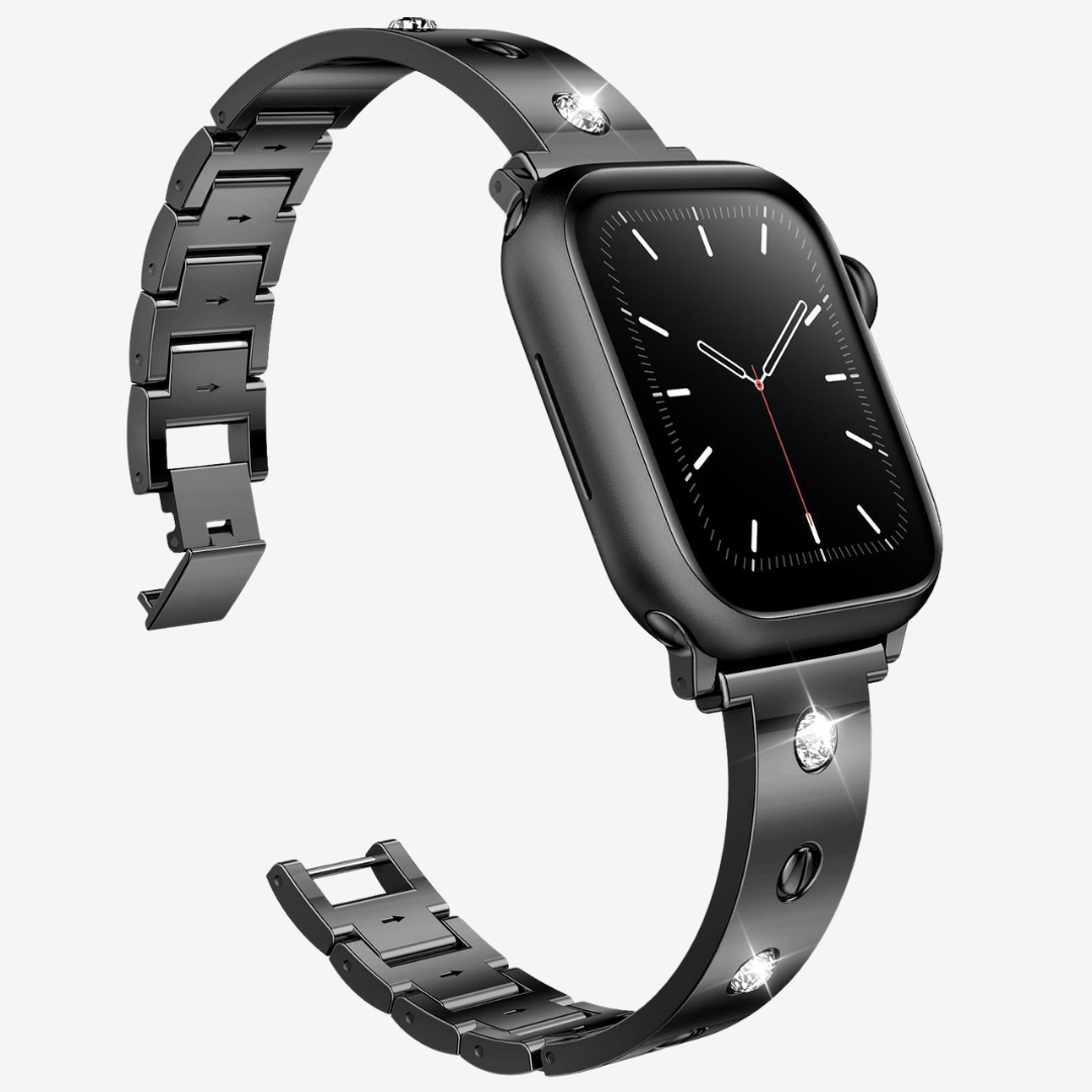 Diamond-studded metal buckle Bracelet For Apple Watch - Watch Band