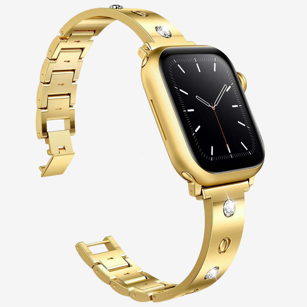Diamond-studded metal buckle Bracelet For Apple Watch - Watch Band