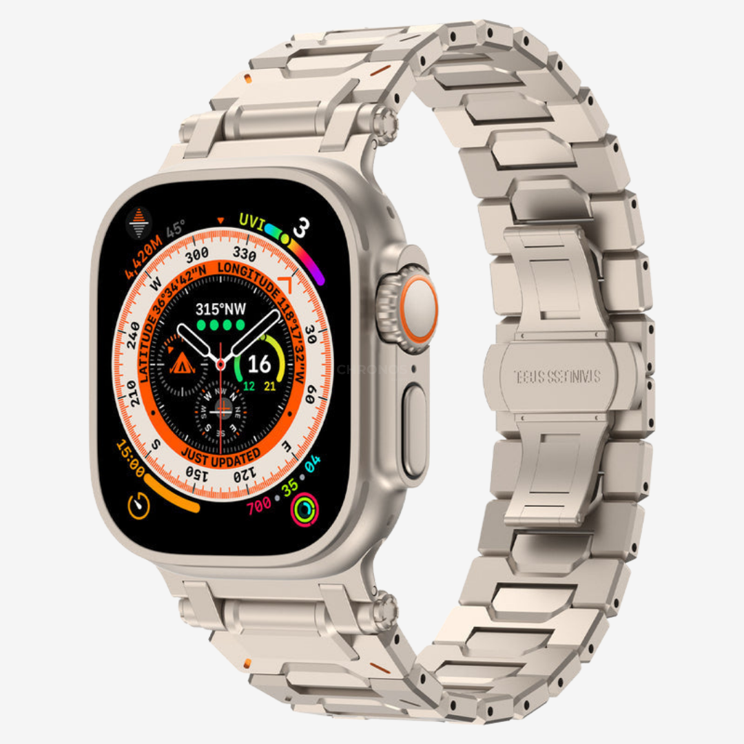 Explorer Stainless Steel Band - Titanium / 46mm/45mm/44mm - Watch Band