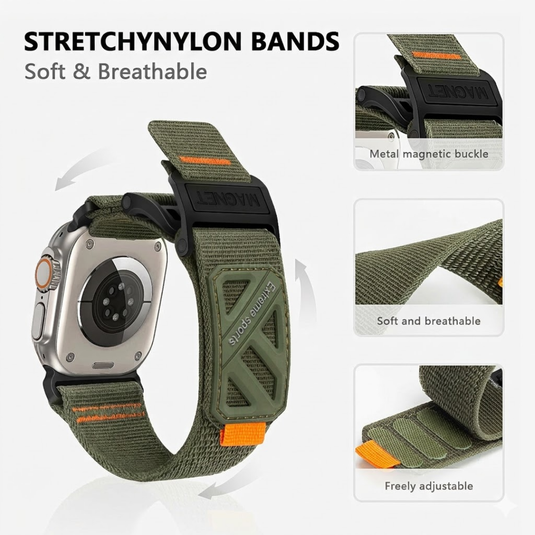 Extreme Nylon Magnetic Band For Apple Watch - Watch Band