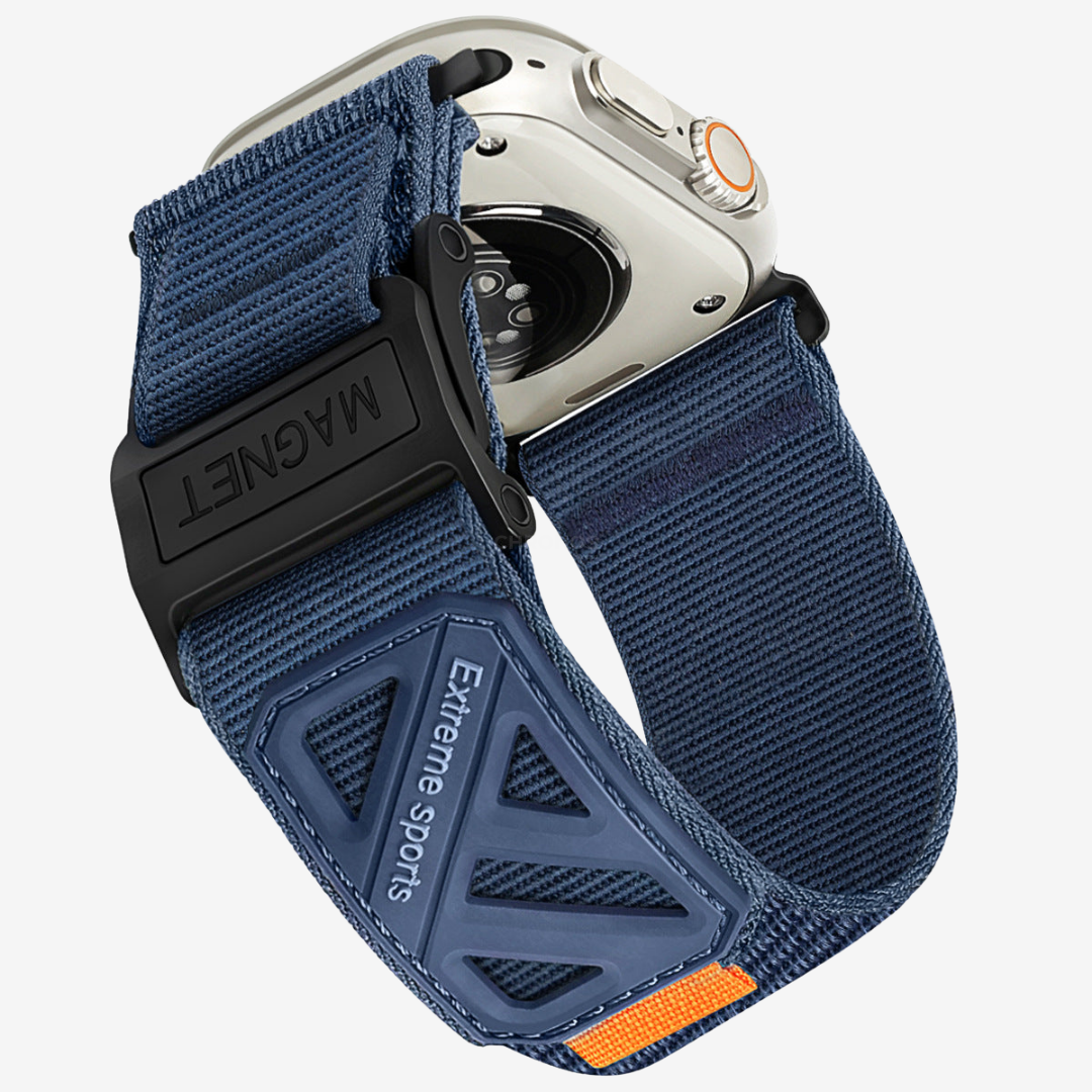 Extreme Nylon Magnetic Band For Apple Watch - Blue / 49mm - Watch Band